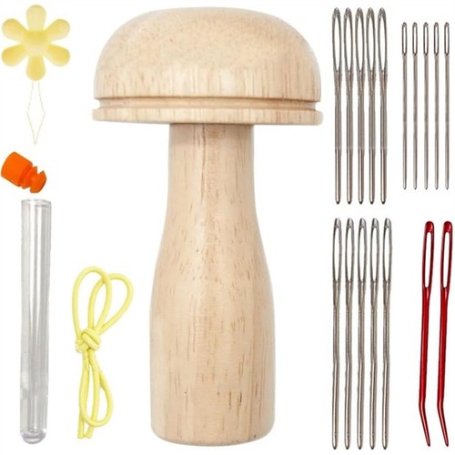 Wooden darning mushroom - wooden,
