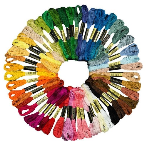 Coloured embroidery thread set - embroidery,