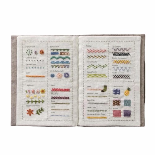 Embroidery stitch book kit for - embroidery,