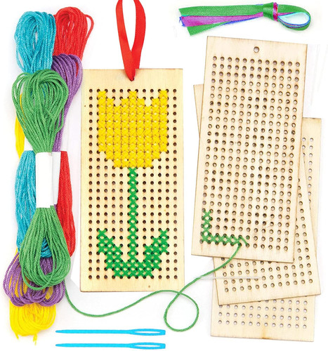 Wooden bookmark cross stitch - bookmark,