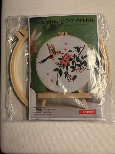 Embroidery diy art kit set - embroidery,