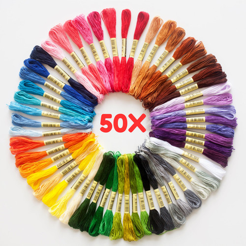 50skeins embroidery threads - 50skeins,