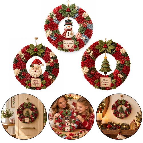 Christmas fabric poke - 3d,