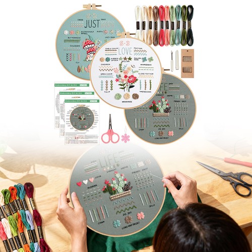 Set diy cross stitch - diy, starter