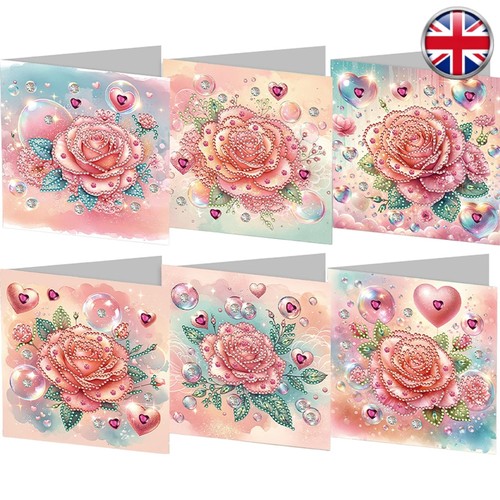6pcs rose pattern diy - rose,