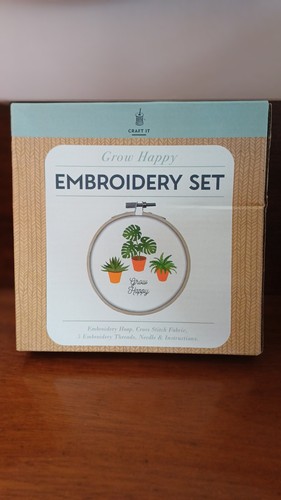 Grow happy embroidery set - grow,