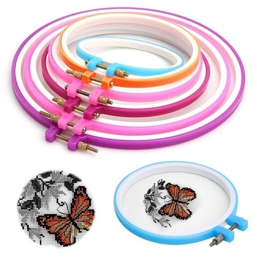 5pcs plastic embroidery hoop - 5pcs,