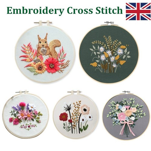 Embroidery cross stitch kit - cross,