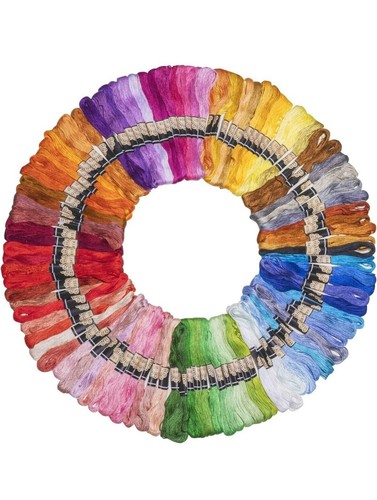 100 skeins cotton - cotton, embroidery