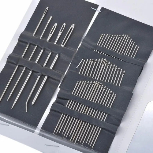 55pcs big eye sewing needles - sewing,