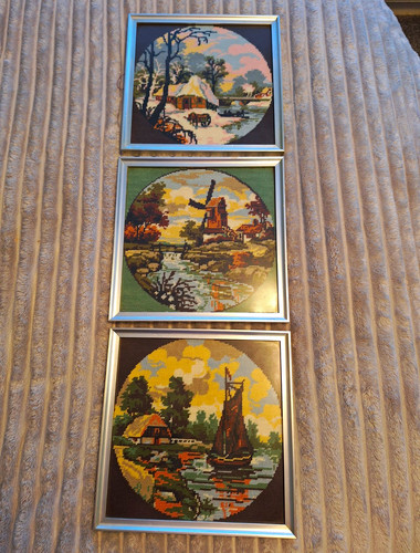 Vintage needlepoint tapestry - needlepoint,
