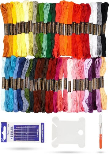 100 skeins embroidery thread - embroidery,