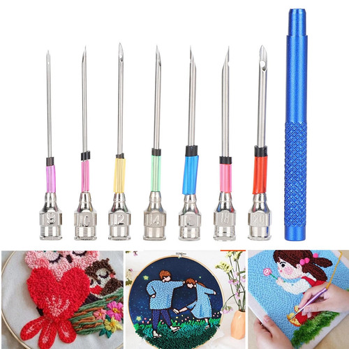 Embroidery punch needles - embroidery, set